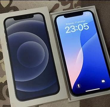12 айфон бу 128: IPhone 12, Б/у, 64 ГБ, Черный, Коробка, 77 % — 1