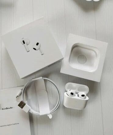 airpods 3 люкс копия цена: Вкладыши, Apple, Новый, Беспроводные (Bluetooth), Классические — 3