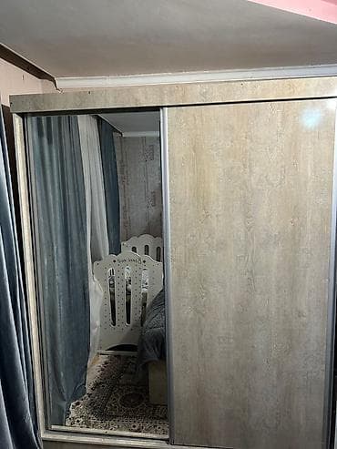 купить детский спальный гарнитур: Спальный гарнитур, Б/у, Двуспальная кровать, Шкаф, Комод, Россия, ДСП — 1