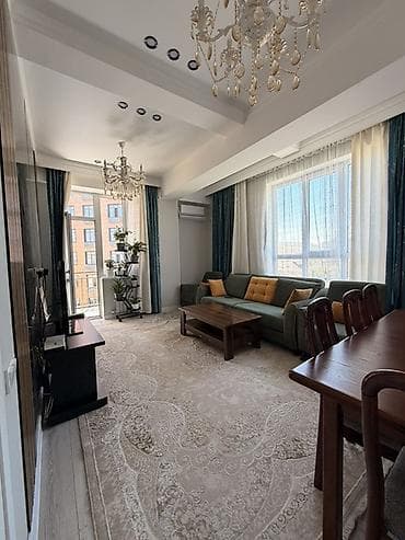 Квартиры: 2 комнаты, 69 м², Кок-Жар мкр Элитка, 4 этаж, Дизайнерский ремонт — 3