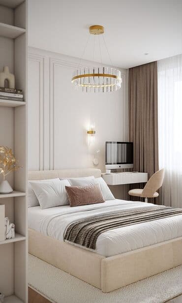 квартира аренда на час: 1 комната, Банные принадлежности, Телевизор, Постельное белье — 1