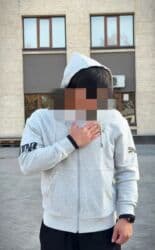 плащ дождовик: Мужская толстовка, 2XL, Puma, Б/у, цвет - Серый, Самовывоз — 2