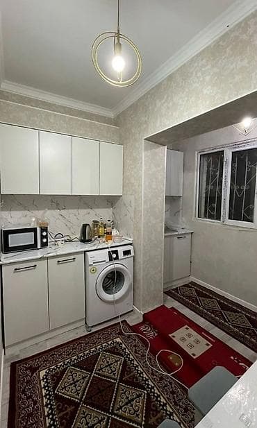 Батирлер: 2 бөлмө, 65 м², 12-мкр 106-серия, 1 кабат, Евро оңдоо — 3