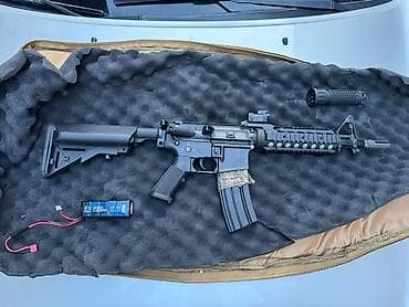 Электропневматический страйкбольный автомат форм‑фактора AR-15/M4 at lalafo.kg Электропневматический страйкбольный автомат форм‑фактора AR-15/M4