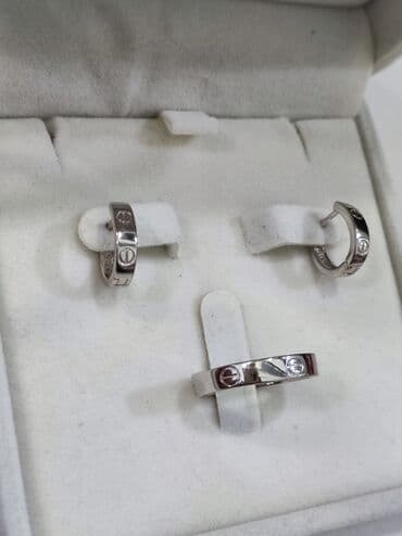 самые красивые свадебные платья в мире: Серебряный Набор+ браслет Карьтие Дизайн Италия Серебро 925 пробы — 14