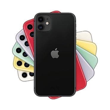 IPhone 11, Новый, 64 ГБ, Черный, Защитное стекло, Чехол, Кабель, 100 %