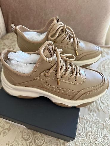 nike react: Кроссовки, 37, Massimo Dutti, Новый, цвет - Бежевый, Бесплатная доставка — 4