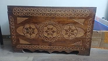 сундуки: Сундук, Для белья, Дерево, цвет - Коричневый — 2