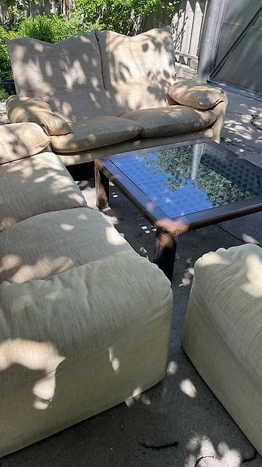 Эмерек гарнитурлары: Ашкана үчүн жумшак бурчек, Колдонулган, Өзү алып кетүү, түсү - Саргыч боз — 3