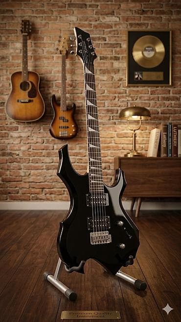 гитаре: Электрогитара для рок/метал с агрессивным корпусом - Корпус: острые — 1