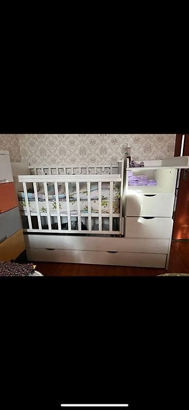 foldable table: Детская кровать трансформер, Другой тип, цвет - Белый — 1