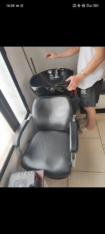 спинка: Парикмахерское кресло с мойкой для салона - Комплект: кресло — 1