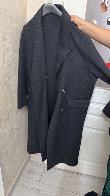 oversize: Пальто, Классика, Зима, Верблюжья шерсть, По колено, Оверсайз, M — 2