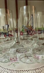 куплю бу стекло: Винтажные богемские фужеры "Авто" — 1