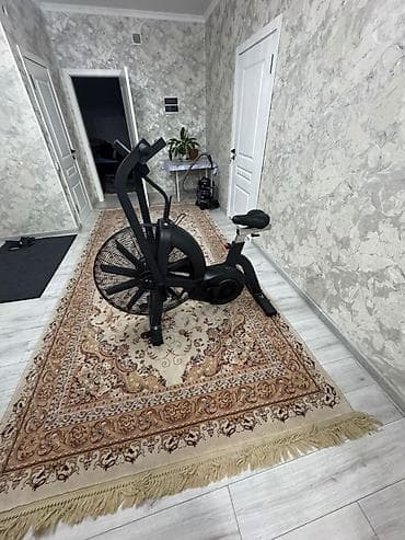 женский фитнес: Воздушный велотренажер (air bike) с рычагами для рук - Система — 2