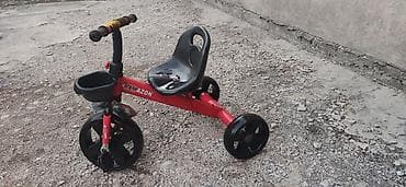 3х колесный велосипед: Детский велосипед, 3-колесный, 1 - 3 года, Для девочки, Б/у — 2