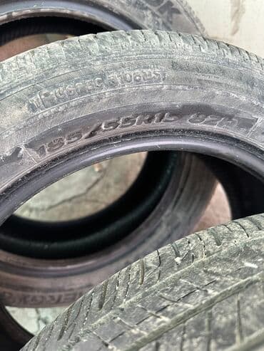 куплю шины бу бишкек: Шины 185 / 55 / R 15, Всесезонная, Б/у, Комплект, Легковые, Корея, Hankook — 1