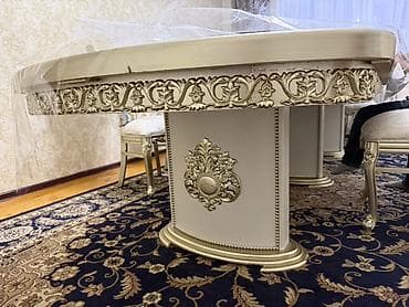 аренда столов стульев: Стол и стул для зала, цвет - Золотой — 2