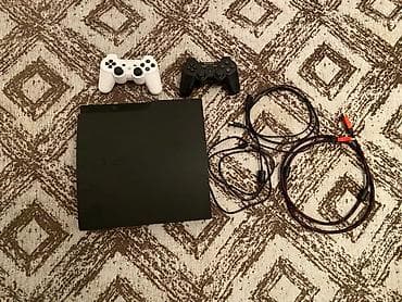 xbox 360 kinect: Sony PlayStation 3 Slim (чёрная) — игровая консоль с комплектом — 1