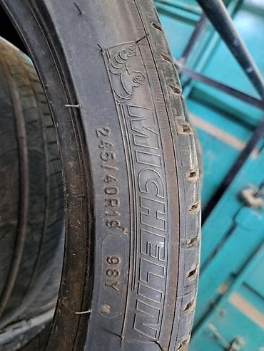 mishelin: Шины 245 / 40 / R 19, Лето, Б/у, Пара, Легковые, Michelin — 1