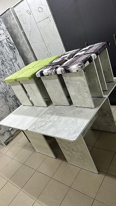 Кухонный стол и стул, Новый, Бесплатная доставка, цвет - Коричневый at lalafo.kg Кухонный стол и стул, Новый, Бесплатная доставка, цвет - Коричневый