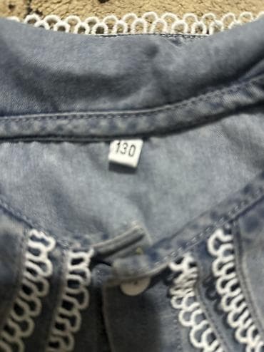 темно синие кюлоты: Рубашка, цвет - Голубой — 2