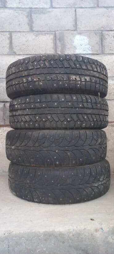 шина т150: Шины 195 / 65 / R 15, Зимняя шипованная, Б/у, Комплект, Россия — 1
