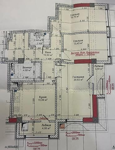 5: 3 комнаты, 100 м², Асанбай мкр Элитка, 10 этаж, ПСО (под самоотделку) — 2