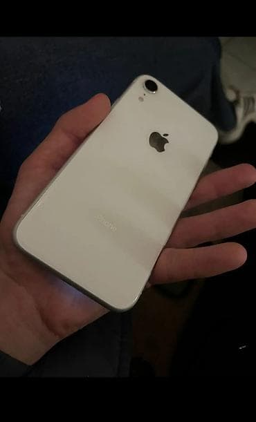 IPhone Xr, Б/у, 64 ГБ, Белый, Чехол, 74 %