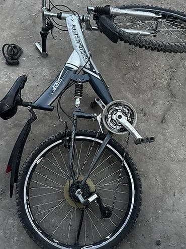 Балдар үчүн велосипеддер: Горный велосипед Stinger (двухподвес) Характеристики: - Рама — 4