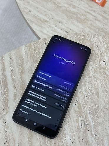 pixel 6a: Смартфон POCO M6 - Экран: безрамочный дисплей с вырезом под — 3