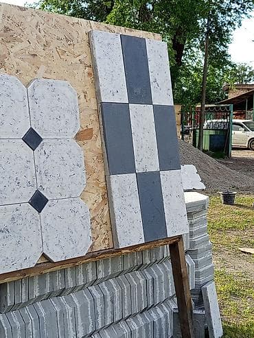 лоток бетонный: Тротуарная плитка вибролитая. Варианты рисунка: - Прямоугольник — 1