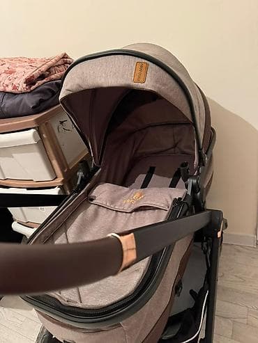 tech deck: Прогулочная коляска Kinder Wood + сумка - Легкая и маневренная, на — 2