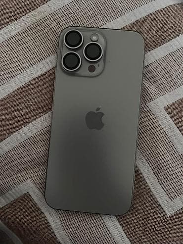 IPhone 16 Pro Max, Б/у, 256 ГБ, Natural Titanium, Зарядное устройство, Защитное стекло, Чехол, 88 % at lalafo.kg IPhone 16 Pro Max, Б/у, 256 ГБ, Natural Titanium, Зарядное устройство, Защитное стекло, Чехол, 88 %