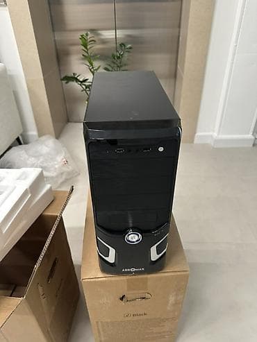 micro atx: Корпус ПК, Aeromax, цвет - Черный — 4