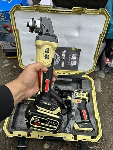 мини набор: Аккумуляторный набор электроинструмента 21V в кейсе Состав — 3