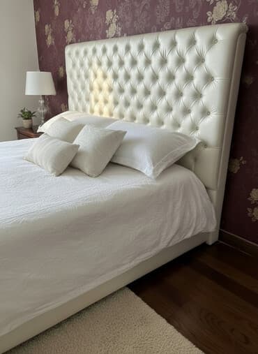 электро генератор: Мягкое изголовье для кровати - Стиль: каретная стяжка (капитоне) с — 1