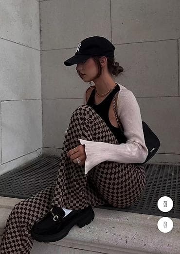 made: Клёш штаны или лосина клёш. Размер S-M. Ткань: тонкий трикотаж, но не — 1