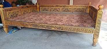 стол ратанг: Тапчан 4 x 3 x 1 м, Дерево — 2