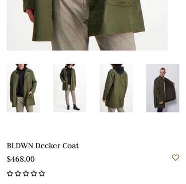 Эркектер кийими: Эркектердин плащы, S, M, L, Жаңы, түсү - Жашыл, Өзү алып кетүү — 3