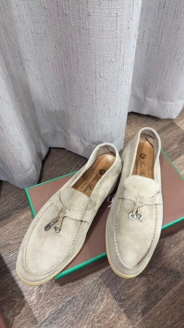 Лоферы, 36.5, Loro Piana, Б/у, цвет - Бежевый