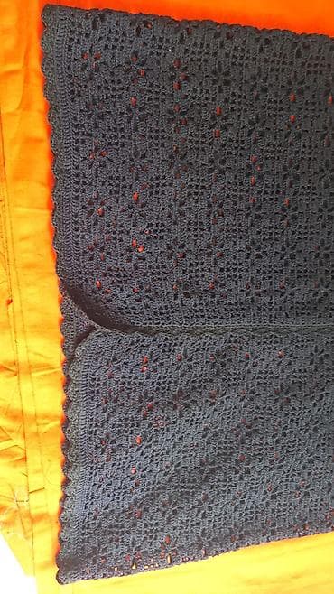 slim patch: Вязаный крючком жилет без застёжки, черный. - Ручная работа, ажурный — 5