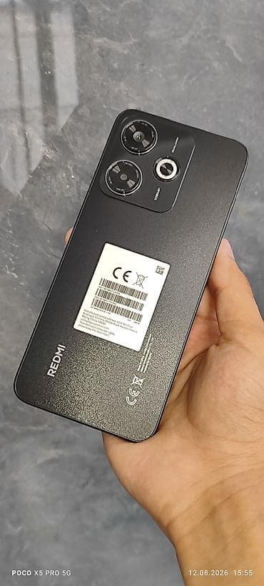 режим 12 с: Redmi, Redmi 13C, Новый, 256 ГБ, цвет - Черный, 2 SIM — 1