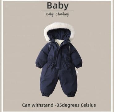 пальто зимние: Новый зимний комбинезон синего цвета (до -35С), качество отличное — 6