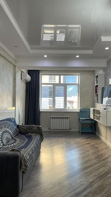 с подслением: 1 комната, 45 м², Кок-Жар ж/м 4 этаж, Евроремонт — 3