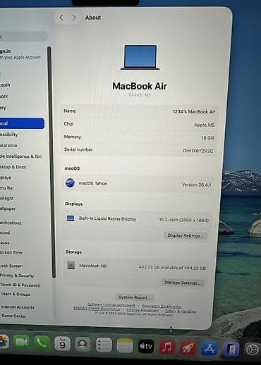 apple macbook: Ультрабук, Б/у, Apple M5, ОЗУ, RAM: 16 ГБ — 6