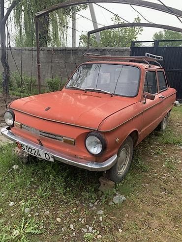 зикир авто: ЗАЗ-968 «Запорожец», оранжевый, двухдверный хэтчбек с задним — 1