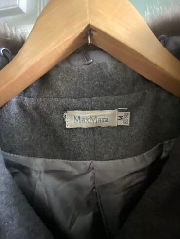 пальто женское бишкек: Пальто, Классика, Осень-весна, Драп, По колено, Оверсайз, M — 2