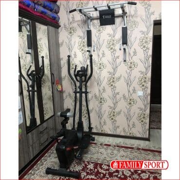 купить эллипсоидный тренажёр: FAMILY SPORT Эллиптический тренажёр 26.000с Турник 3в1 5000с — 3