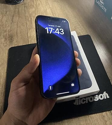 IPhone 13, Б/у, 128 ГБ, Midnight, Зарядное устройство, Защитное стекло, Чехол, 78 %